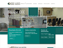 Tablet Screenshot of ceclab.com.br